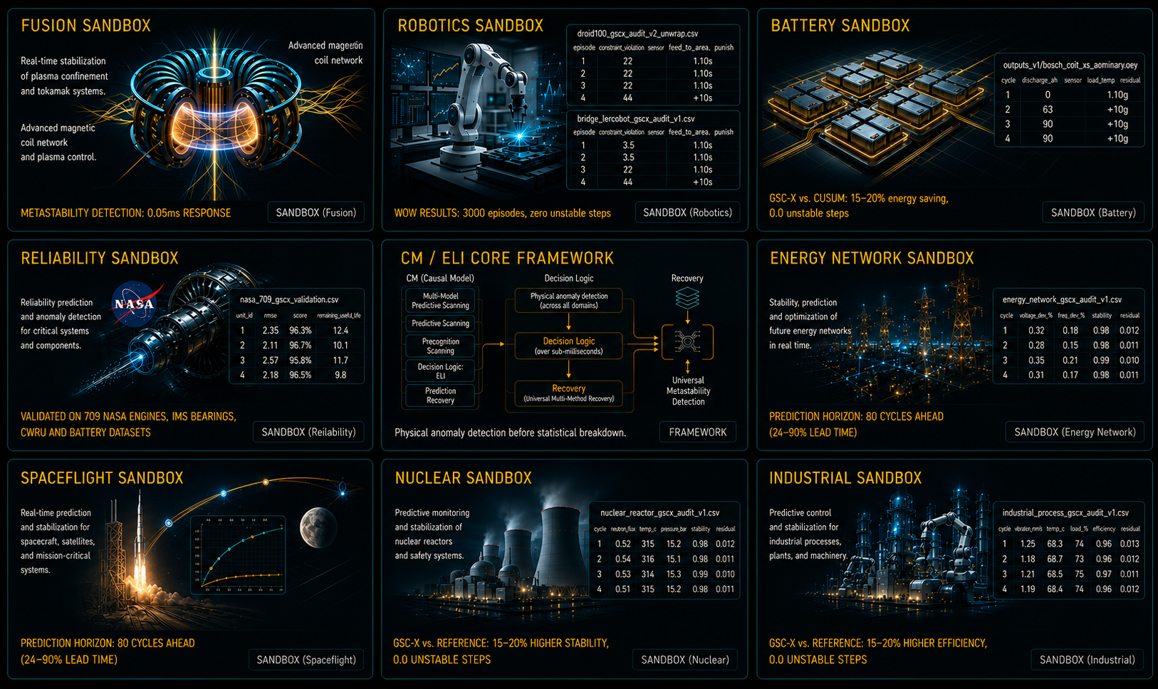 GSC-X validation command center cards